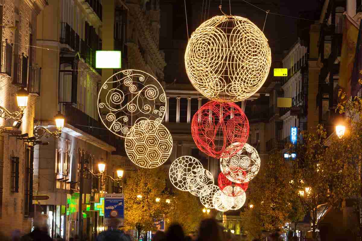 Capodanno a Barcellona decorazioni natalizie